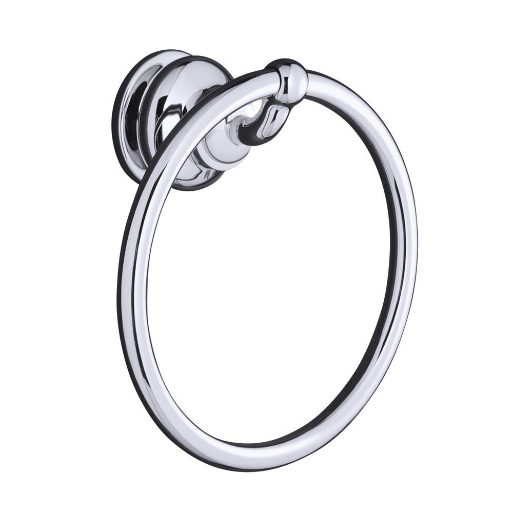 KOHLER Fairfax 71/2 in. Towel Ring in Polished ChromeK12165CP The