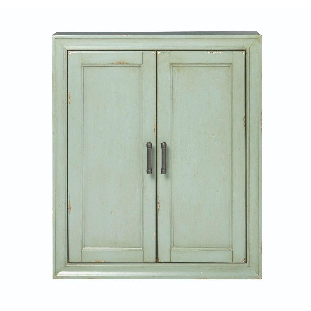 Green Bathroom Cabinets Storage Bath The Home Depot D Bathroom