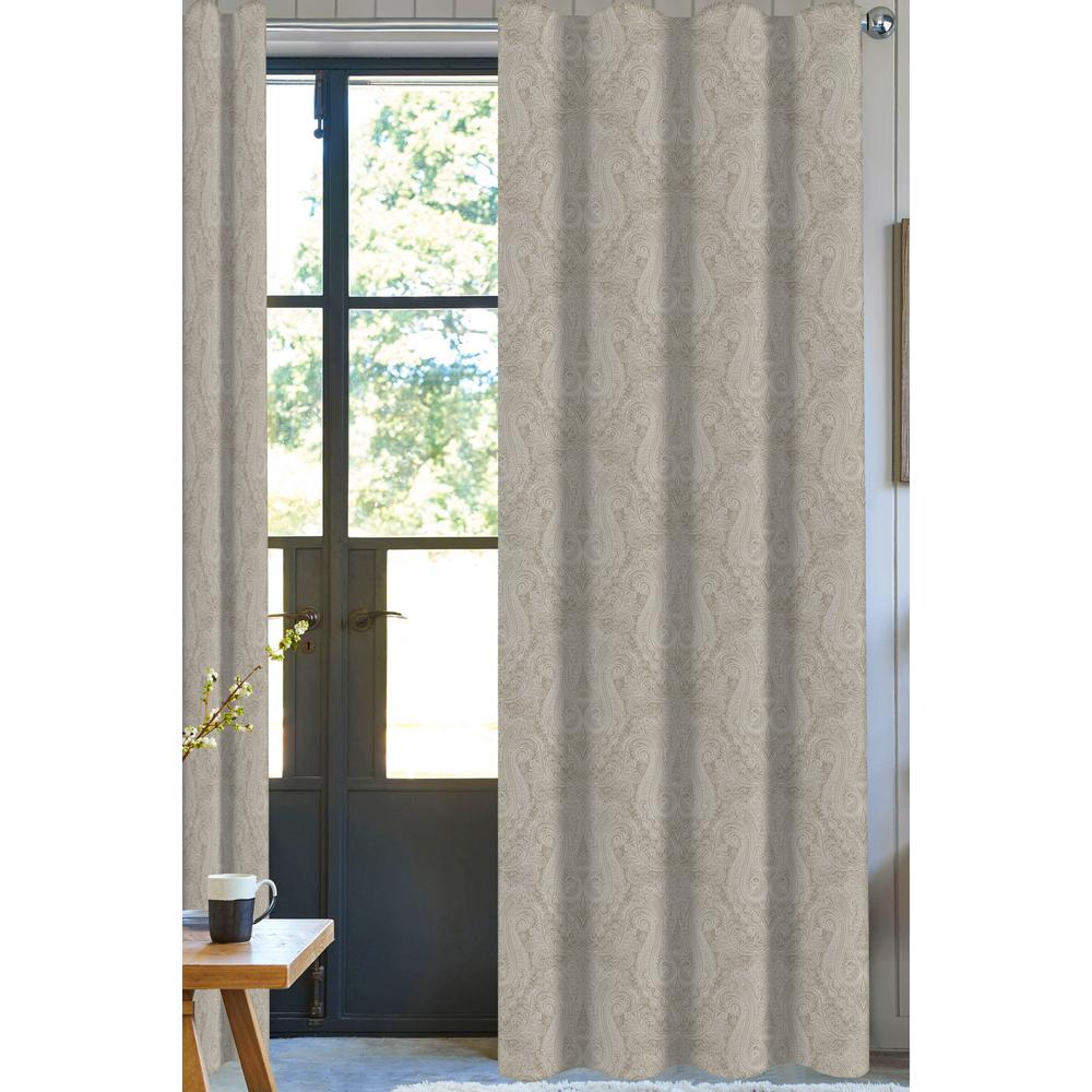 Beige Rod Pocket Curtains Drapes Window Treatments The