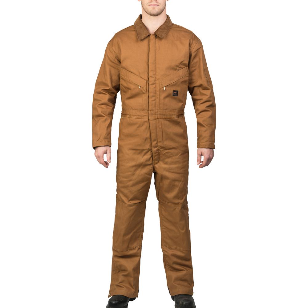 Size XL Tall Walls Plano Insulated Brown Duck Coveralls