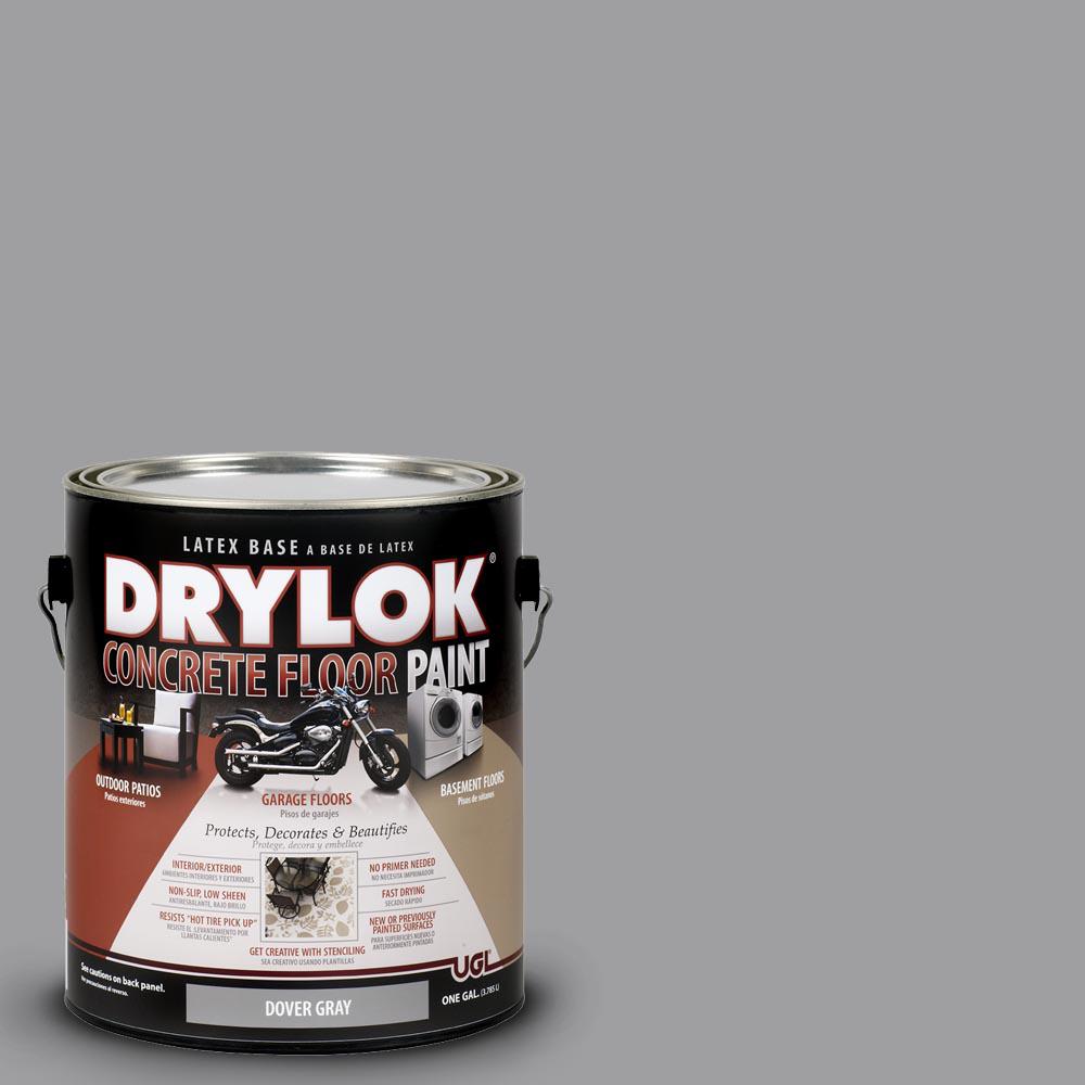 Drylok 1 Gal Dover Gray Latex Concrete Floor Paint 209155 The