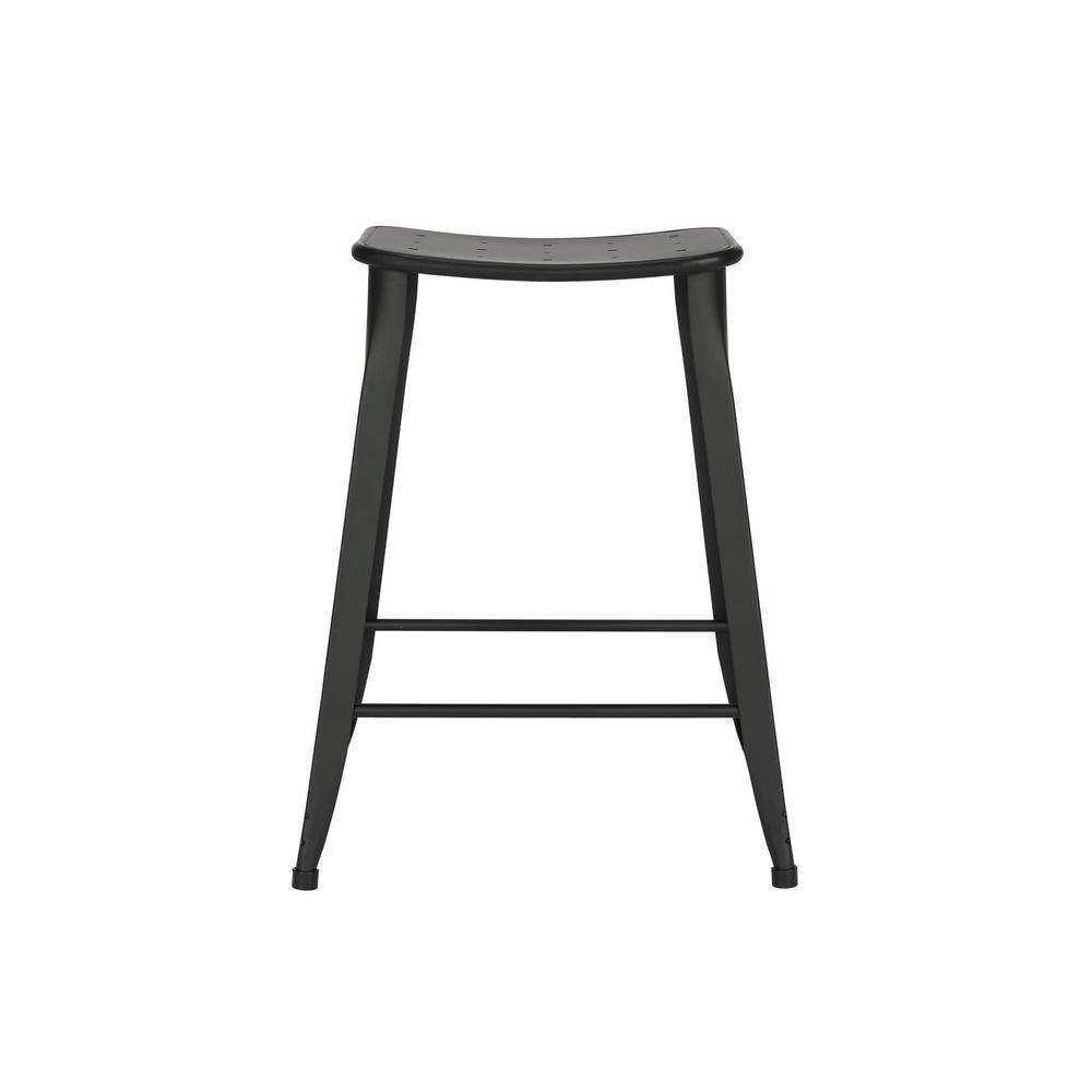 Dhp Nash 23 5 In Black Counter Stool Set Of 2 De32958 The Home Black Counter Stool Set Of 2
