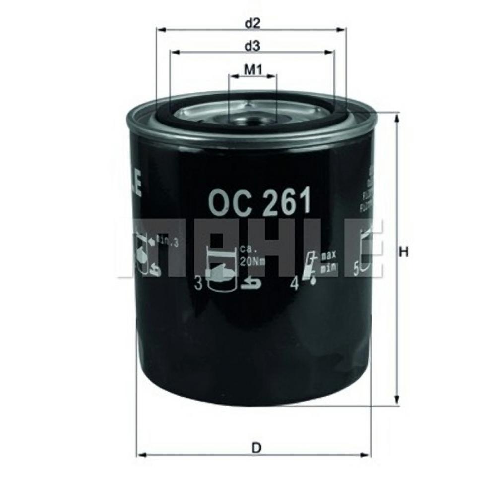 EAN 4009026076002 product image for MAHLE Engine Oil Filter | upcitemdb.com