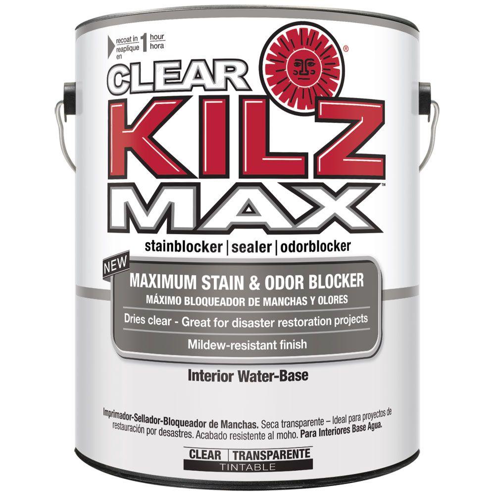 KILZ MAX Clear 1gal. WaterBased Interior Primer, Sealer and
