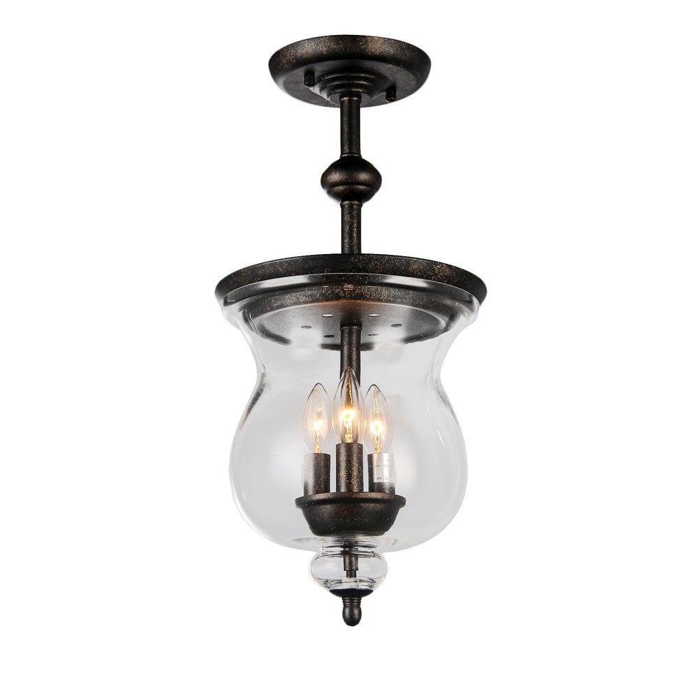 Warehouse Of Tiffany Madigan 12 In 3 Light Indoor Clear Pendant Tiffany Madigan 12 In 3 Light Indoor