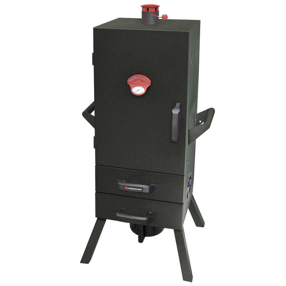 Smoky Mountain 34 In Vertical Charcoal Smoker With 2 Drawer