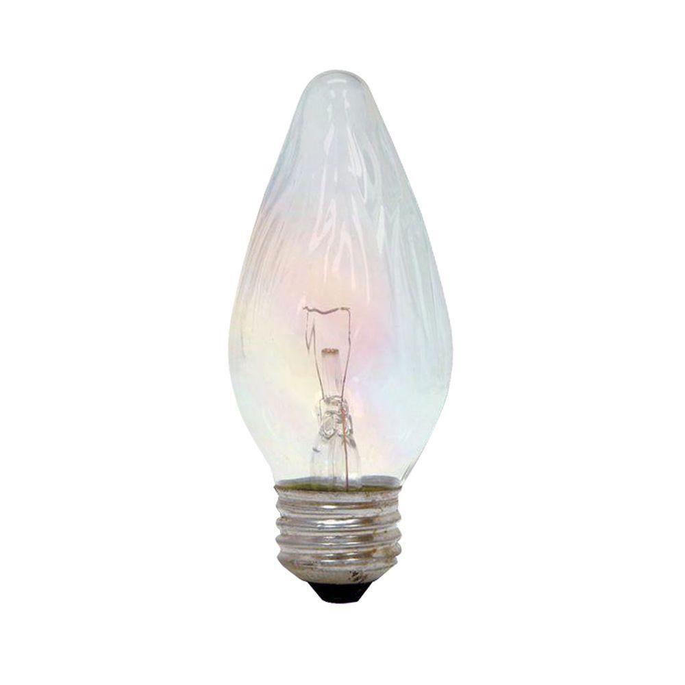 GE 40Watt Incandescent F15 Flame Tip Decorative Auradescent Light Bulb