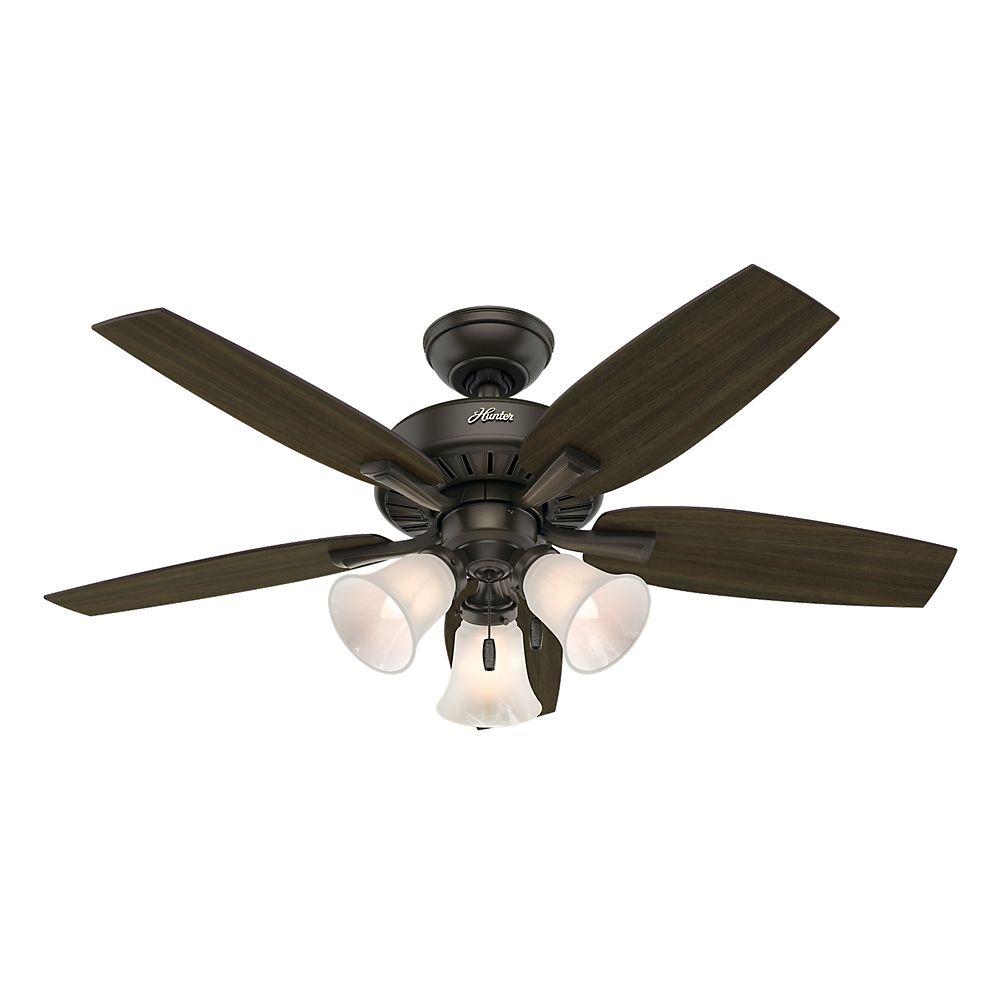 Hunter Atkinson 46 In Indoor New Bronze Ceiling Fan With Light Kit