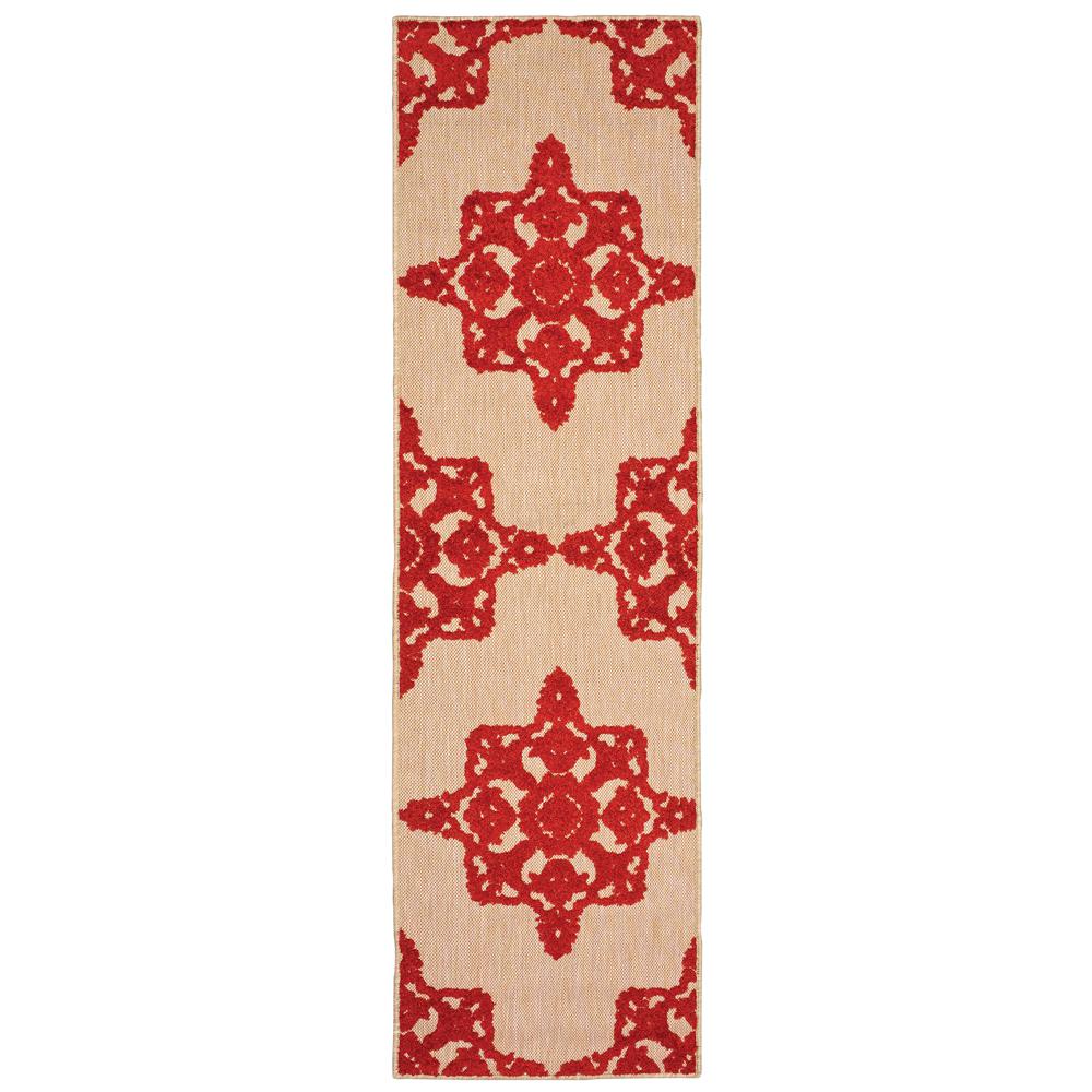 Home Decorators Collection Oceana Red 2 Ft X 8 Ft Outdoor Runner
