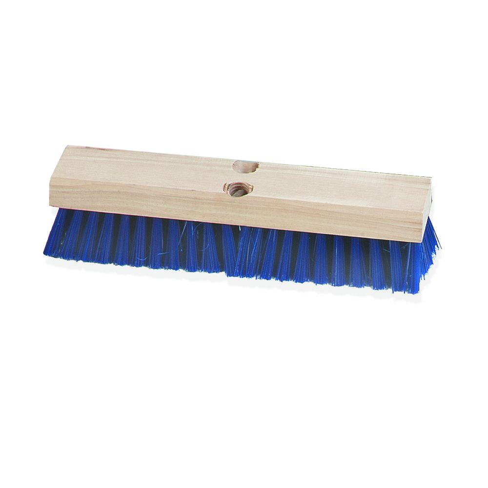 Carlisle 12 inch Floor and Deck Scrub Brush Stiff Polypropylene Bristle in Blue... by Carlisle