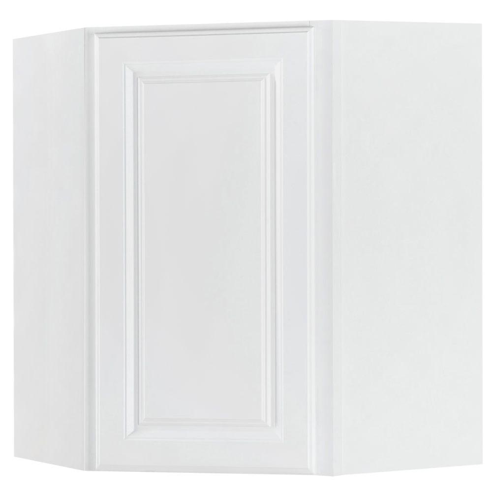 Hampton Bay Hampton Assembled 36x34 5x24 In Blind Base Corner Kitchen Cabinet In Satin White Kbbc45 Sw The Home Depot