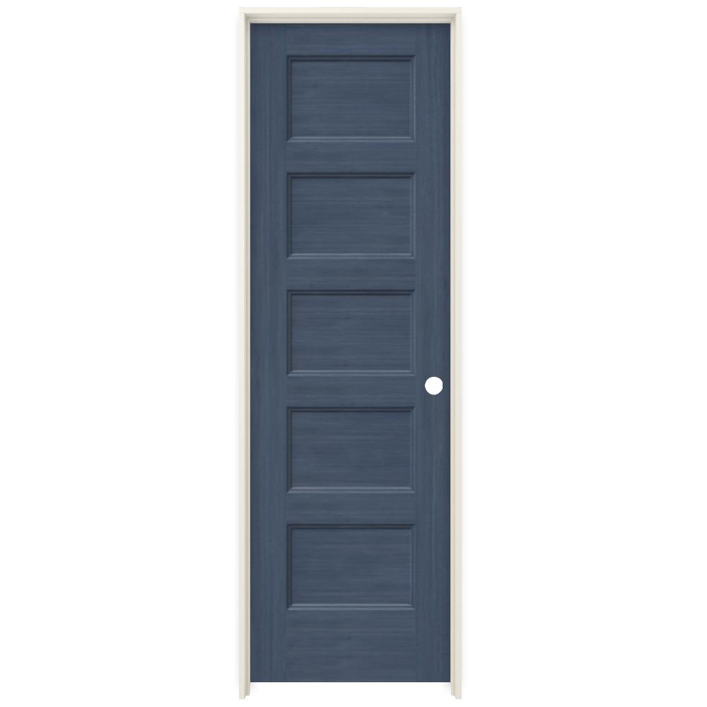 Jeld Wen 24 In X 80 In Conmore Denim Stain Smooth Hollow Core Molded Composite Single Prehung Interior Door