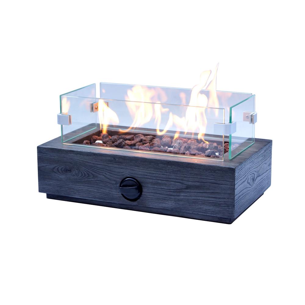 Hampton Bay 10.6 in. Outdoor Propane Gas Tabletop Firepit-FP11053 - The