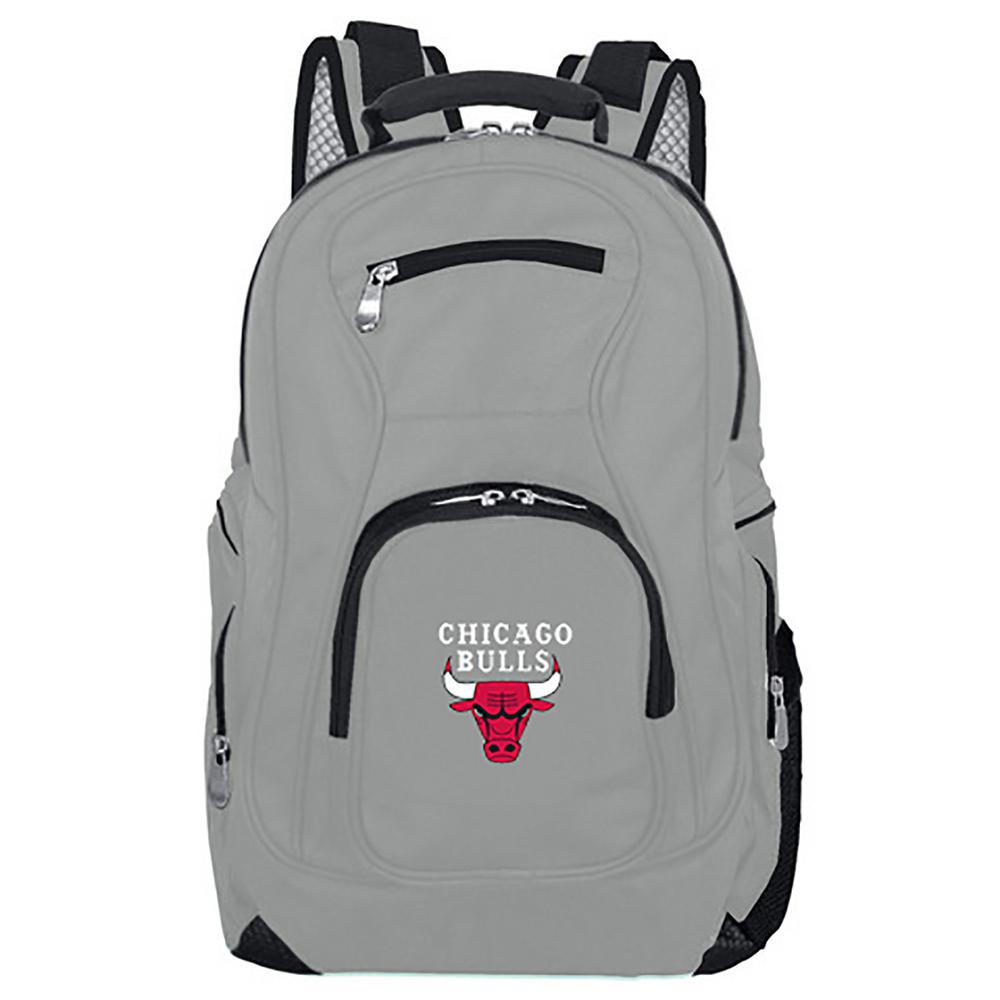 Mojo NBA Chicago Bulls 19 in. Gray Laptop Backpack NBBUL704_GRAY The