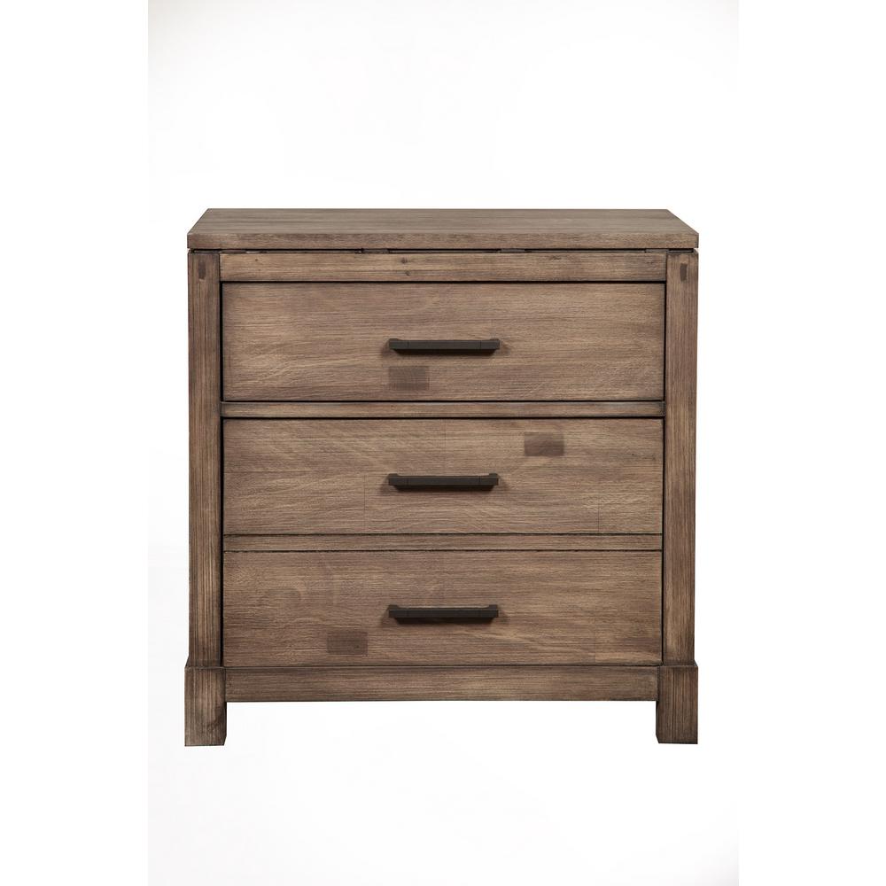 Unbranded Sydney 2 Drawer Weathered Grey Nightstand 1700 02 The Home Depot