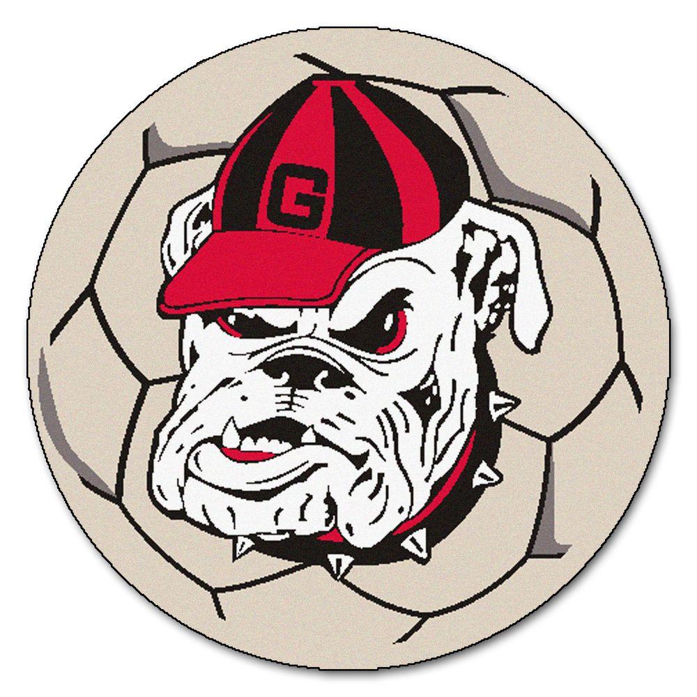 Fanmats Ncaa University Of Georgia Bulldog Logo Cream 2 Ft X Fanmats Ncaa University Of Georgia Bulldog Logo Cream 2 Ft X Round