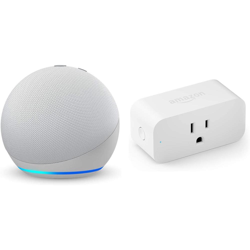 Amazon Echo Dot White + Smart Plug on sale