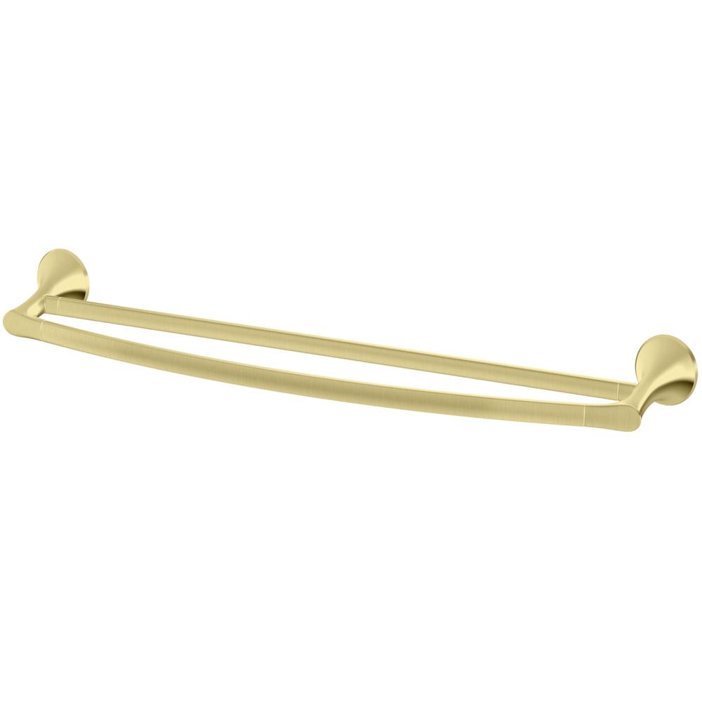 Pfister Rhen 24 in. Double Towel Bar in Brushed Gold