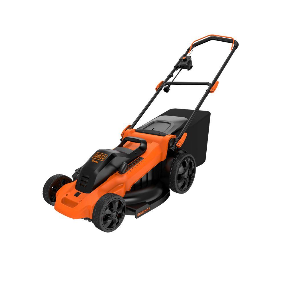 Black+Decker Corded Electric Walk Behind Push Home Depot Lawn Mowers