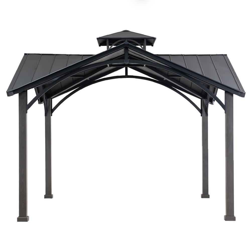 Sunjoy Mayflower 12' X 12' Steel Top 2Tier Outdoor Gazebo only 980.99