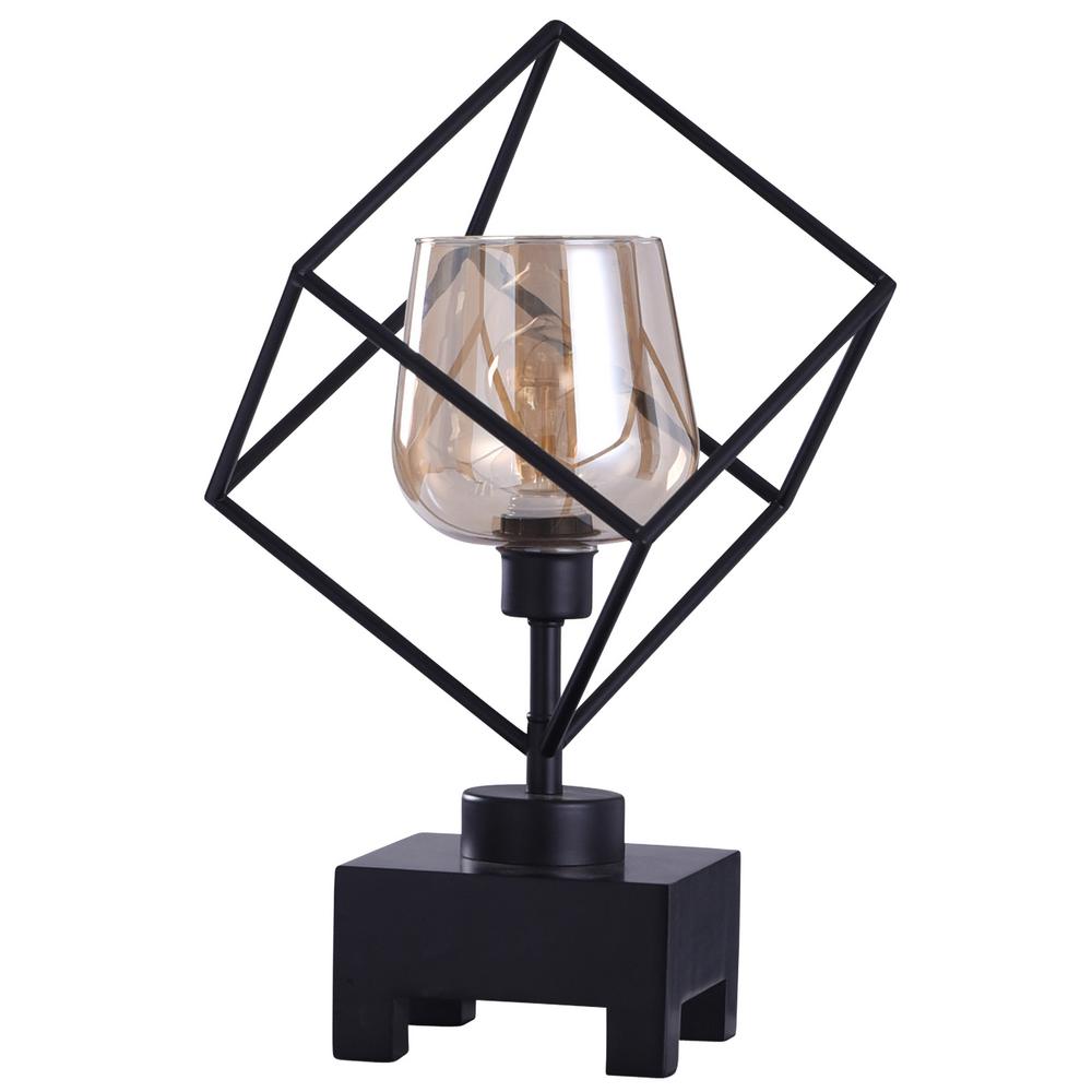 industrial black table lamp