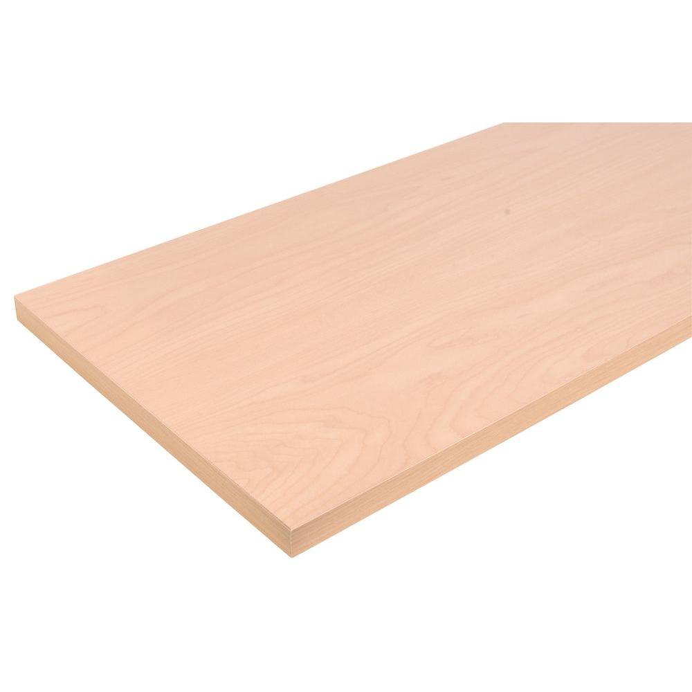 Rubbermaid 10 in. x 36 in. Beechwood Decorative Shelf1893154 The