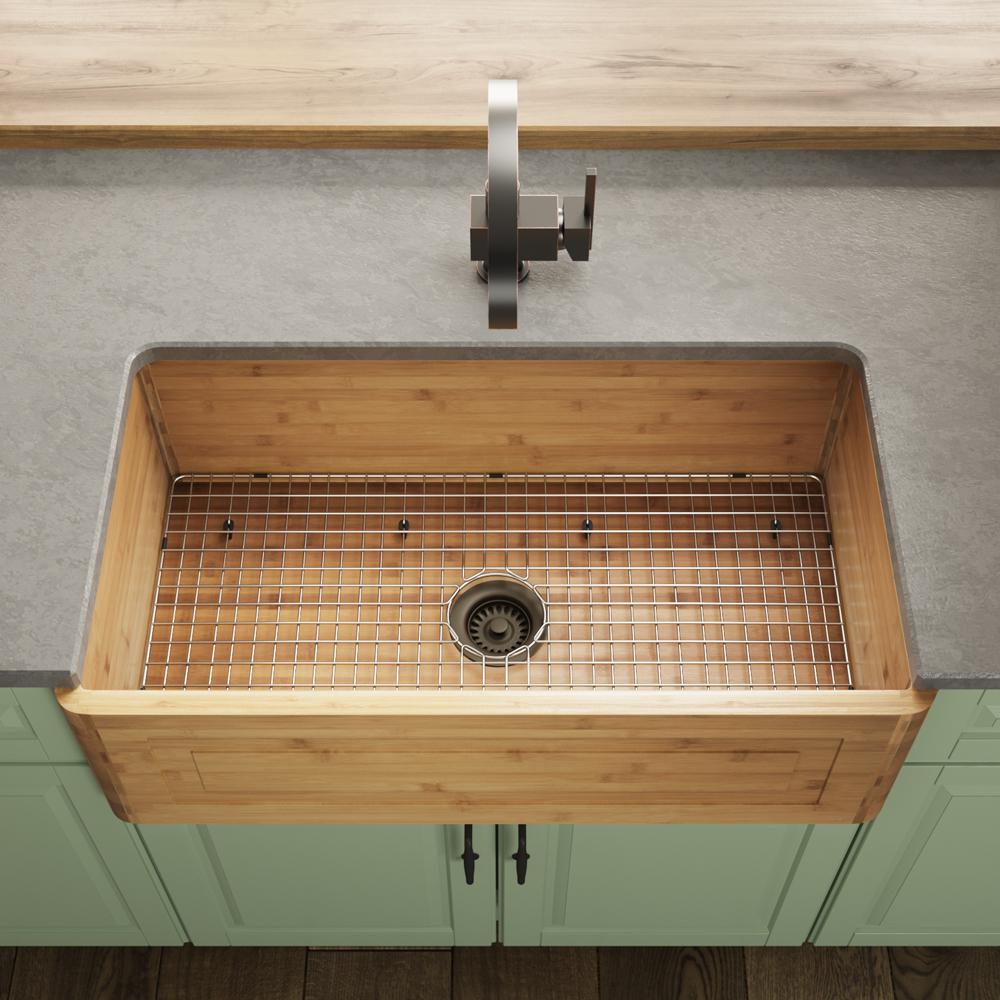 Bamboo Kitchen Sinks Kitchen The Home Depot