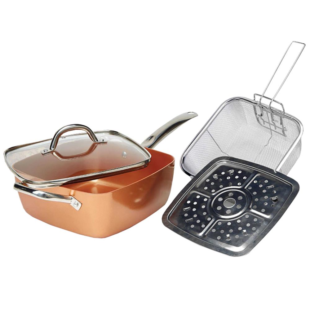 copper induction pan set