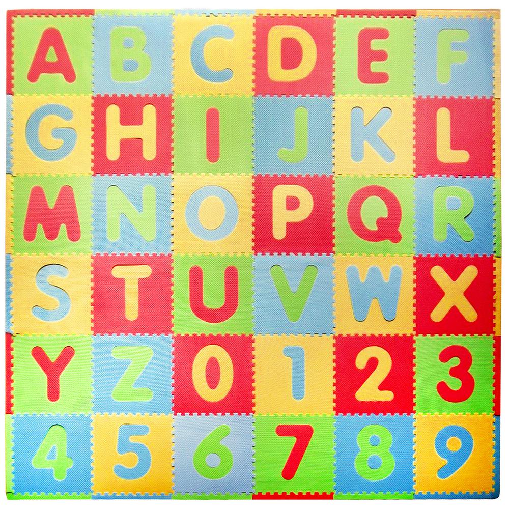 Tadpoles Abc 72 In X 72 In Residential Floor Mat Set Cpmsev523