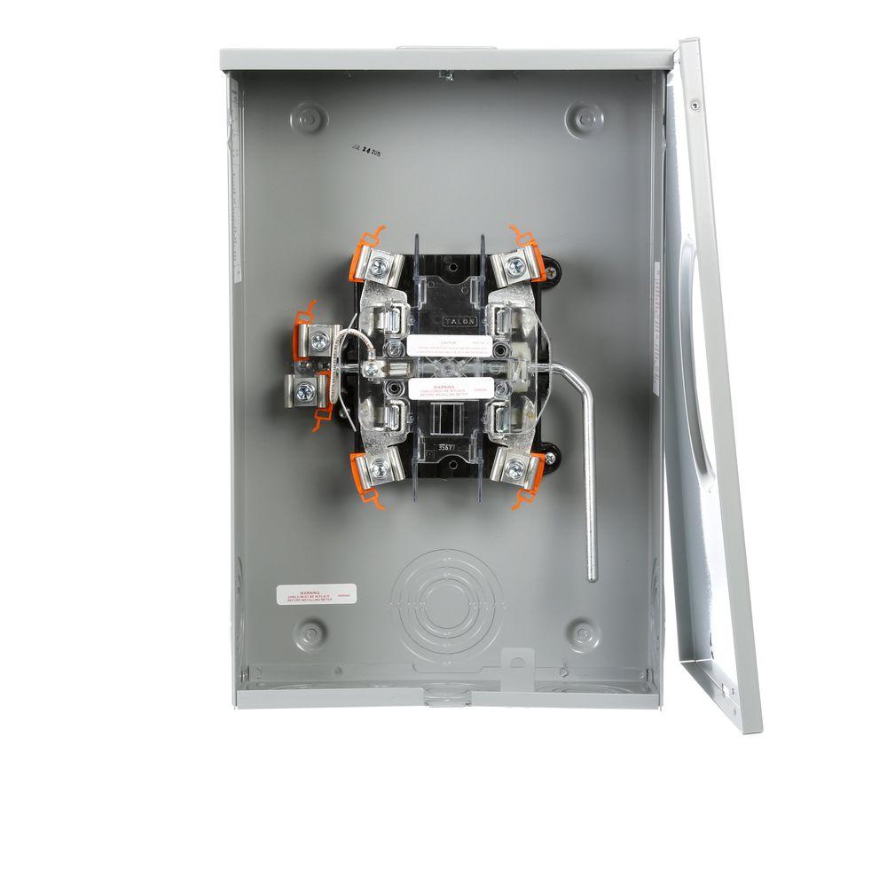 Siemens 200 Amp Ringless Lever Bypass OH/UG Fed Meter SocketRH173CR The Home Depot