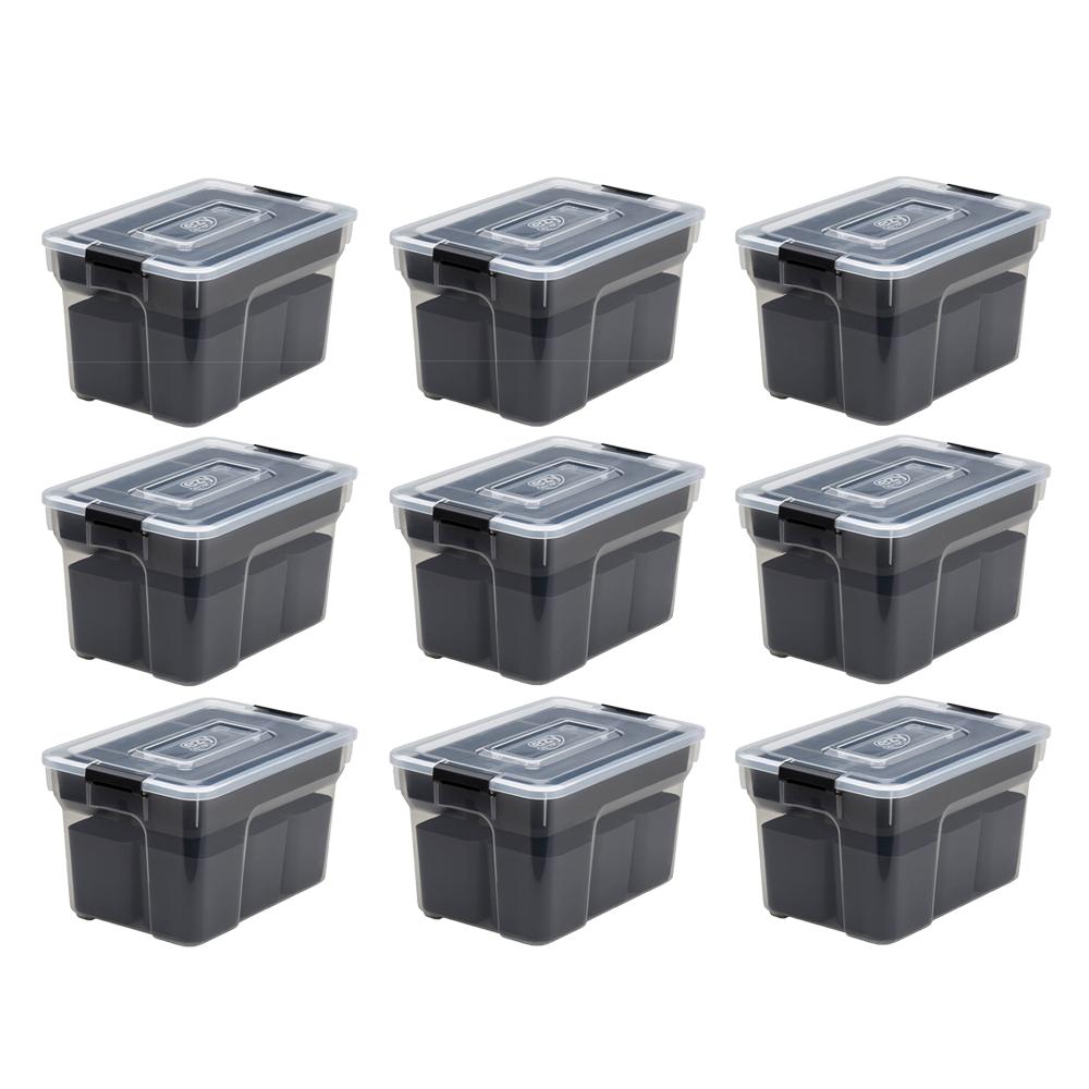 8.0 Qt. Sort It Storage Container With 2-removable Trays (9-pack)-9 X 