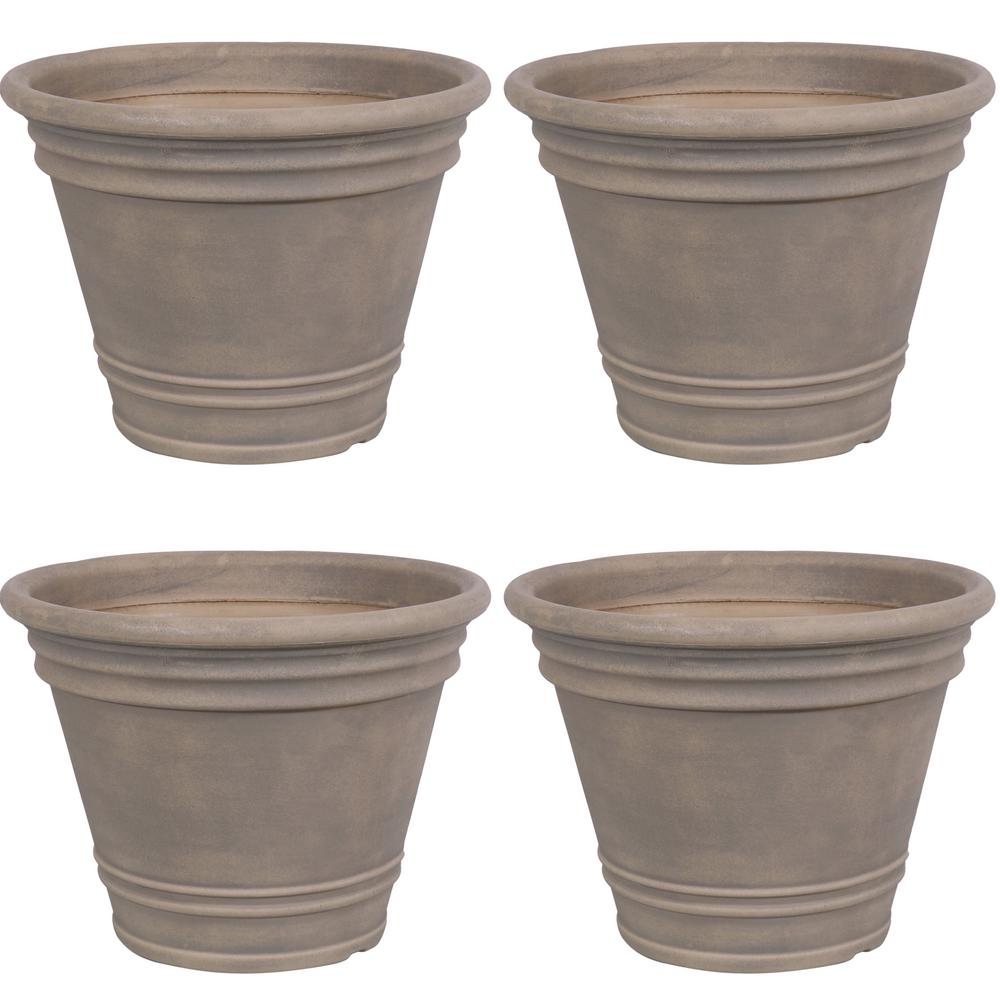 decorative resin flower pots