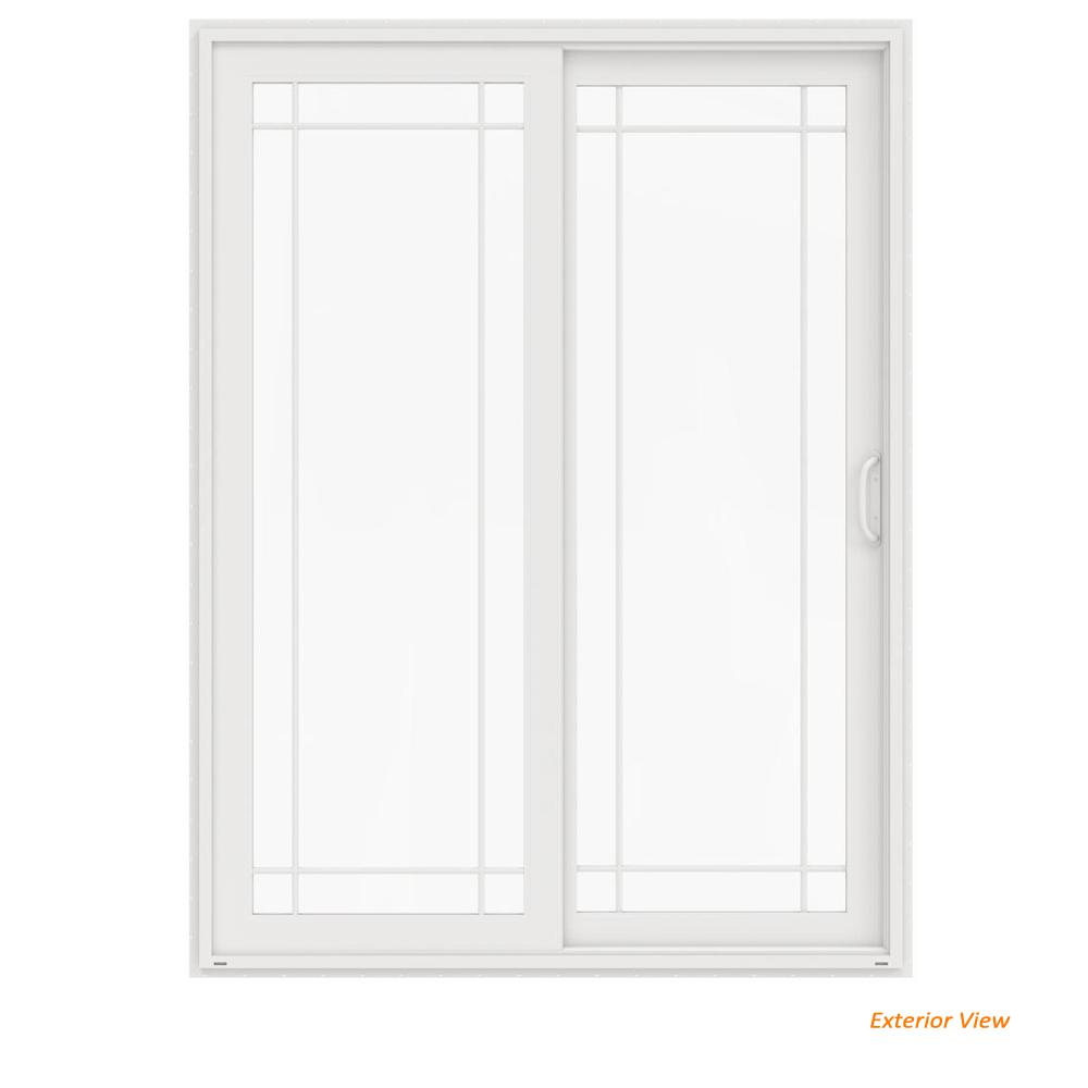 Jeld Wen 72 In X 96 V 4500 White Vinyl Left Hand 9 Lite V 4500 White Vinyl Left Hand 9 Lite