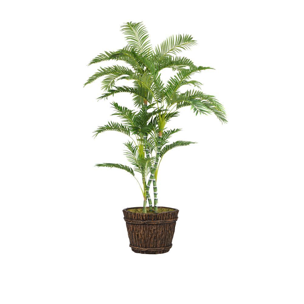 Laura Ashley 80 in. Tall Palm Tree in Planter-VHX112217 - The Home Depot