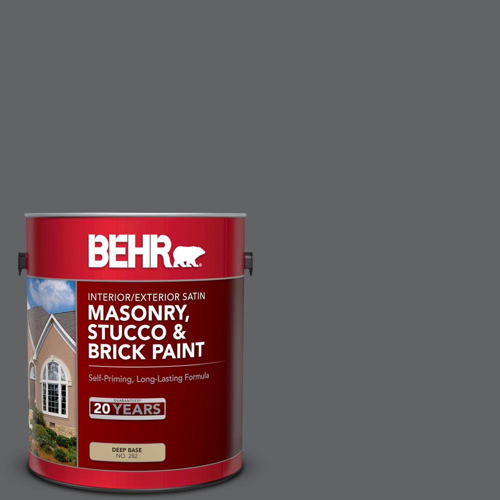 BEHR 1 Gal N530 6 Digital Satin Interior Exterior Masonry Stucco And   Digital Behr Masonry Brick Stucco Paint 28201 64 300 