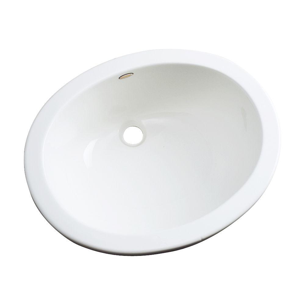 Thermocast Montera Undermount Bathroom Sink In White