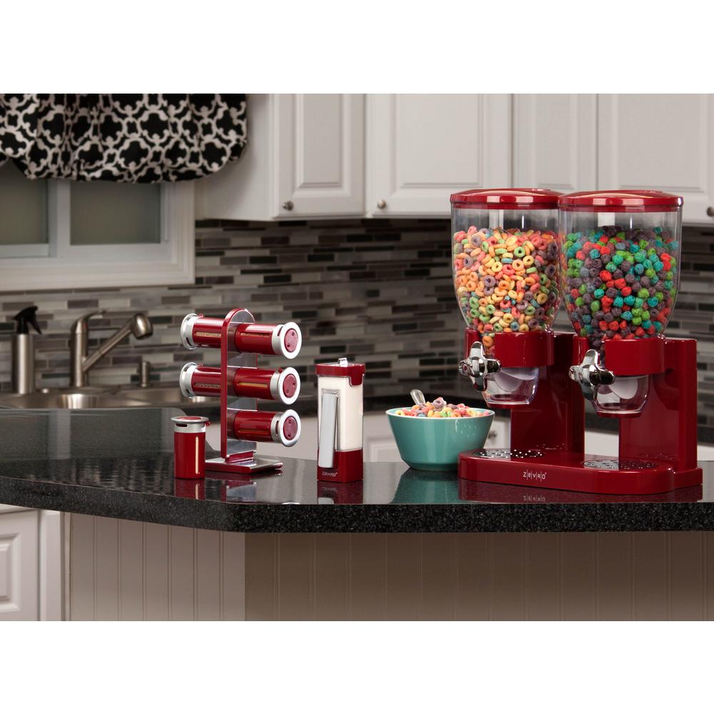Honey Can Do Original Indispensable Double Dry Food Dispenser In Red Honey Can Do Original Indispensable Double Dry Food Dispenser In Red