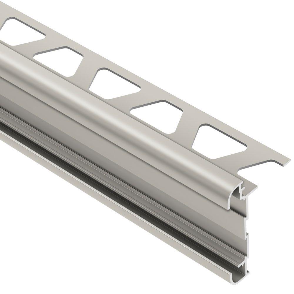 Schluter Rondec Ct Satin Nickel Anodized Aluminum 3 8 In X 8 Ft