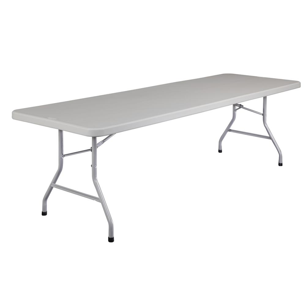 national public seating 30 in x 96 in grey rectangular plastic folding table - National Public Seating national public seating 30 in x 96 in grey rectangular plastic folding table - National Public Seating