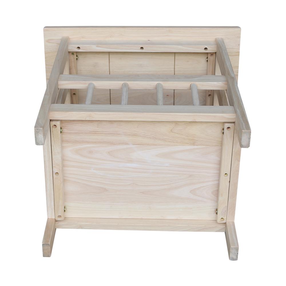 unfinished changing table