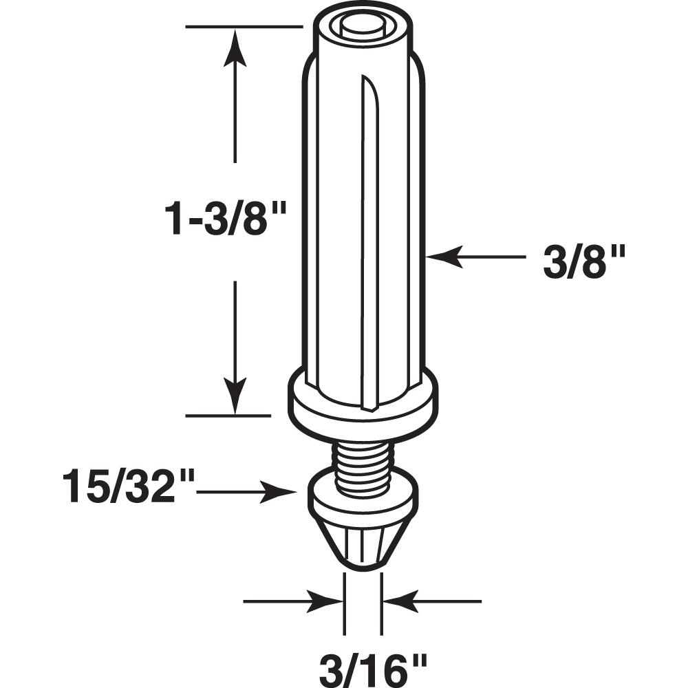 Prime Line Products N 7195 Bi Fold Door Repair Bracket 1 3 8