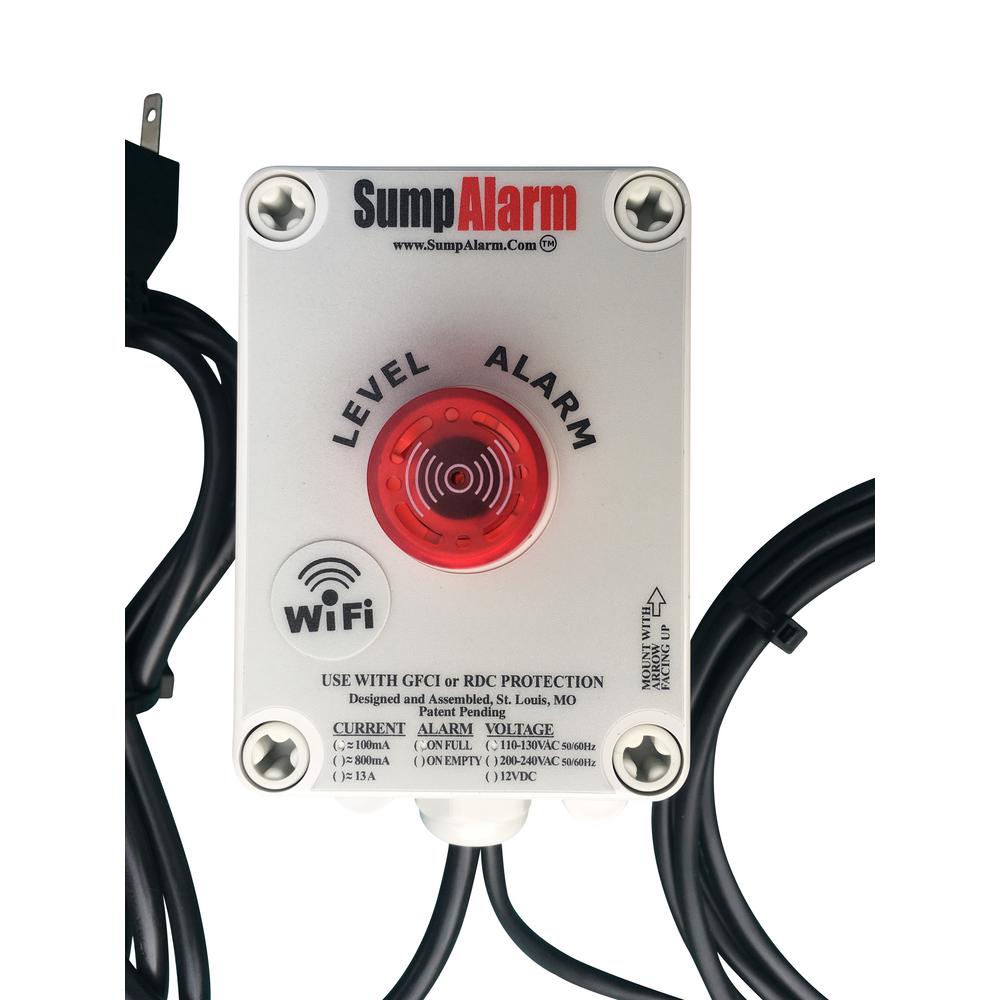 Unbranded Wireless Wi Fi In Outdoor Sump Pump Or Septic Tank Monitor High Low Level Alarm 10 Ft Float Sa 120v 1l 10 Wifi The Home Depot