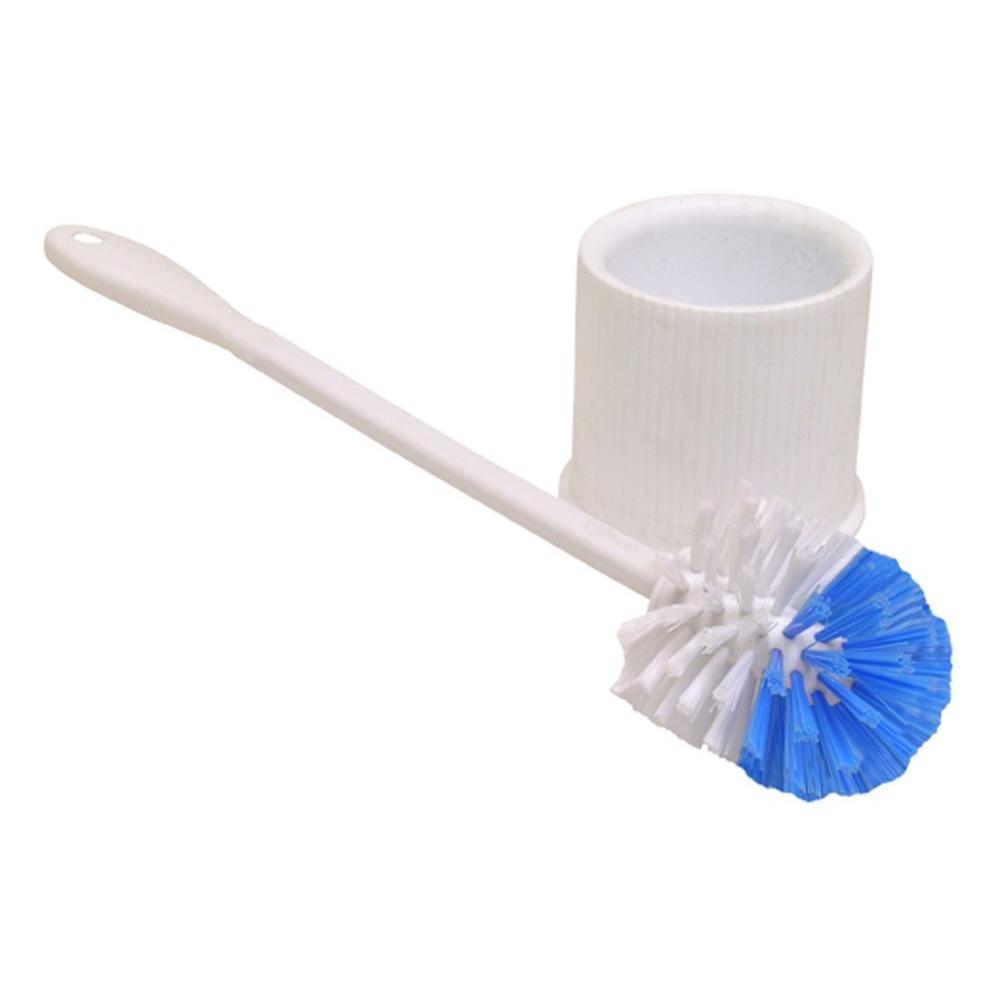 Quickie Original European Plastic Toilet Bowl Brush and Holder305ZQK