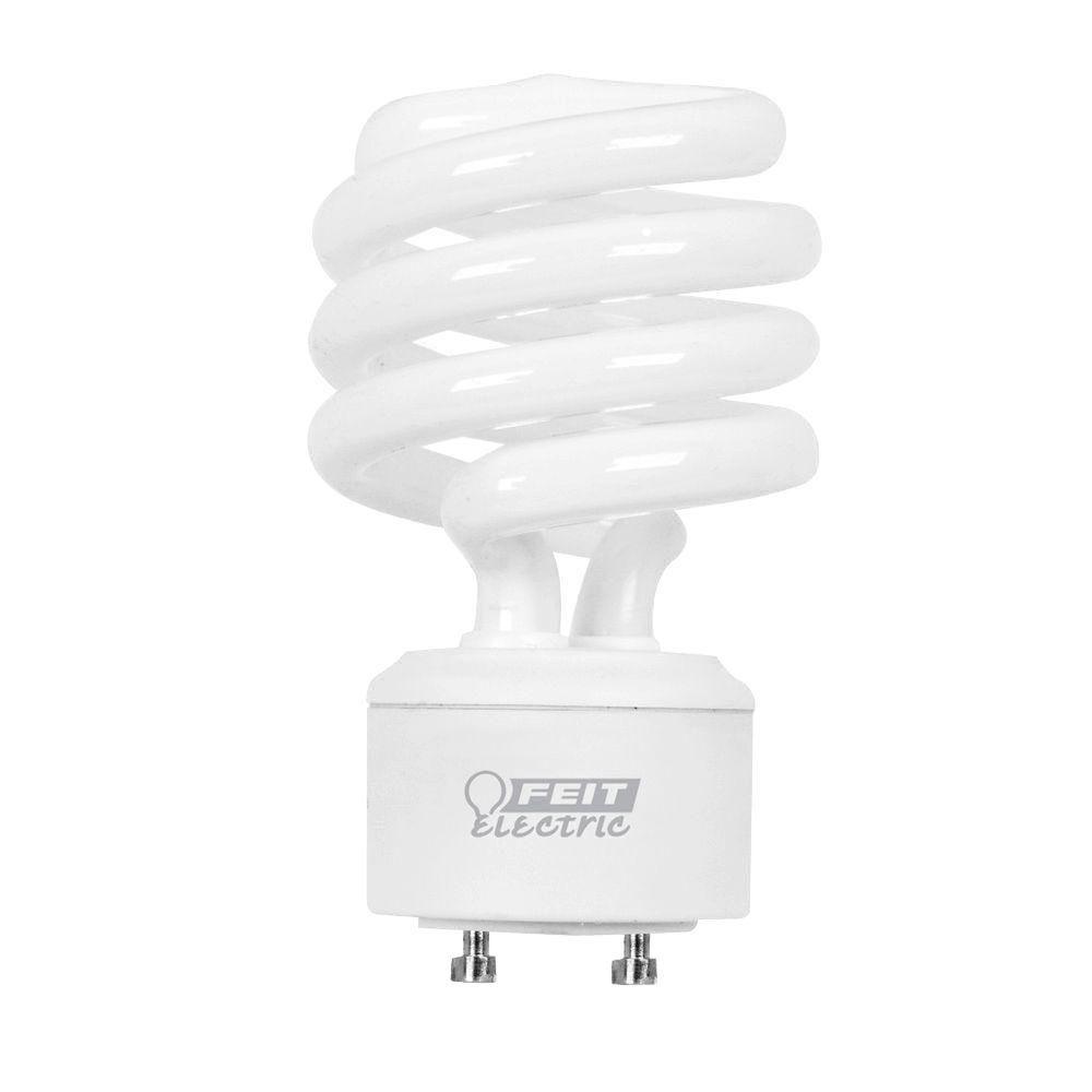 Feit Electric 60W Equivalent Cool White (4100K) Spiral GU24 CFL Light ...