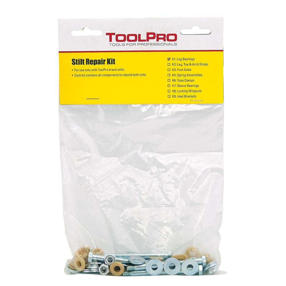 ToolPro Replacement Tube Clamps Kit for Adjustable Drywall Stilts by ToolPro