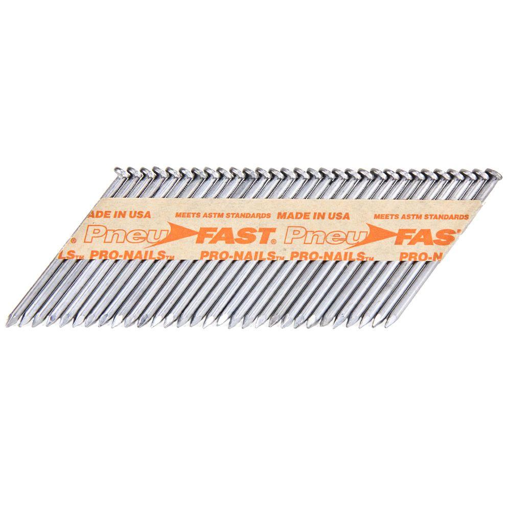 PneuFast 23/8 in. x 0.113 in. Smooth Hot Galvanized 3034 Degree