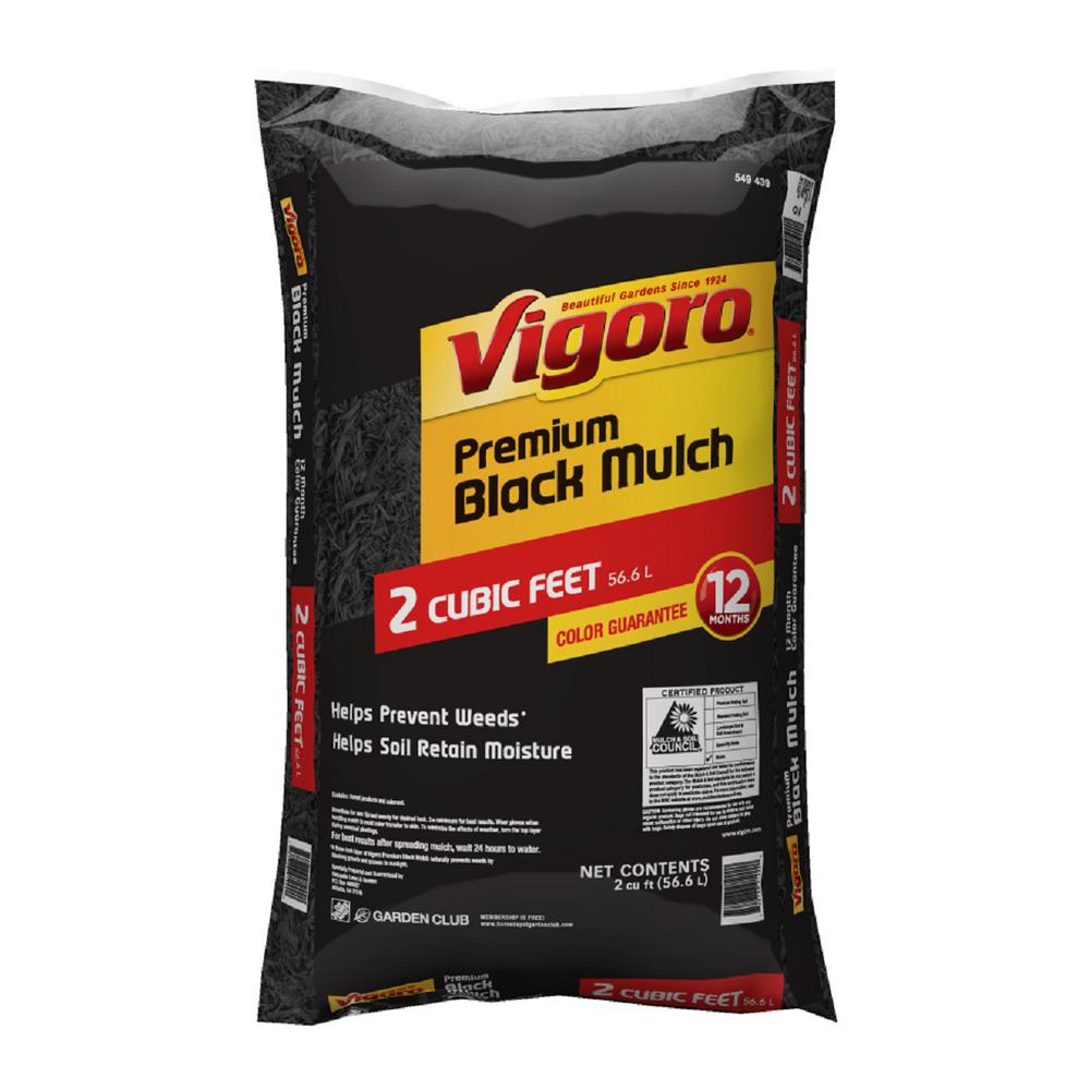Vigoro 2 cu. ft. Bagged Black Mulch