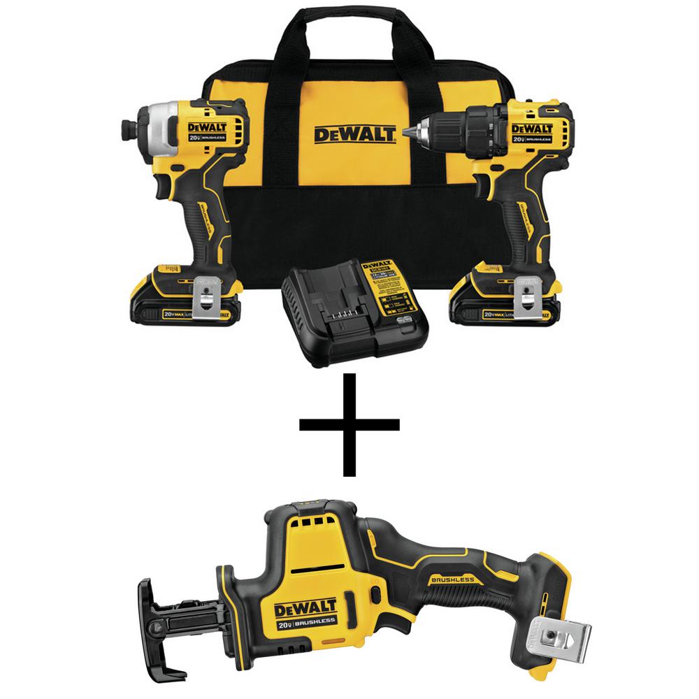 DEWALT ATOMIC 20Volt MAX LiIon Brushless Cordless Combo Kit (2Tool