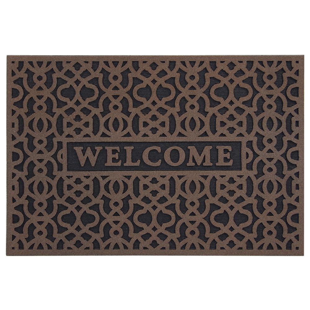 TrafficMaster Geo Brown 24 in. x 36 in. Door Mat60781144924x36 The Home Depot