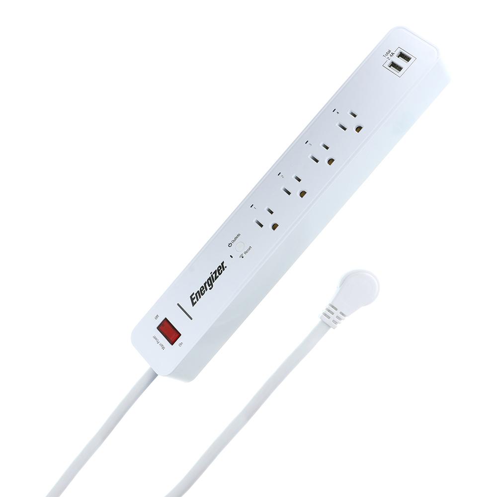 Energizer Smart 6-Outlet Wi-Fi Surge Protector Power Strip-EIS3-1001 ...